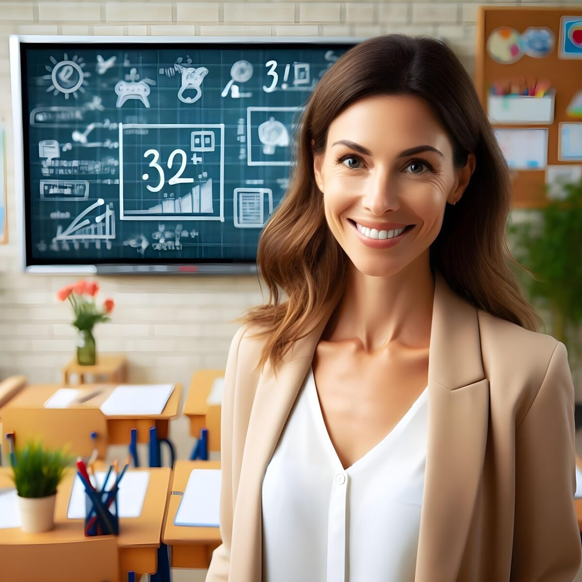 ai generated, woman, teacher, professor, school, education, class, blackboard, teaching, learning, smile, teacher, professor, professor, professor, professor, professor, teaching